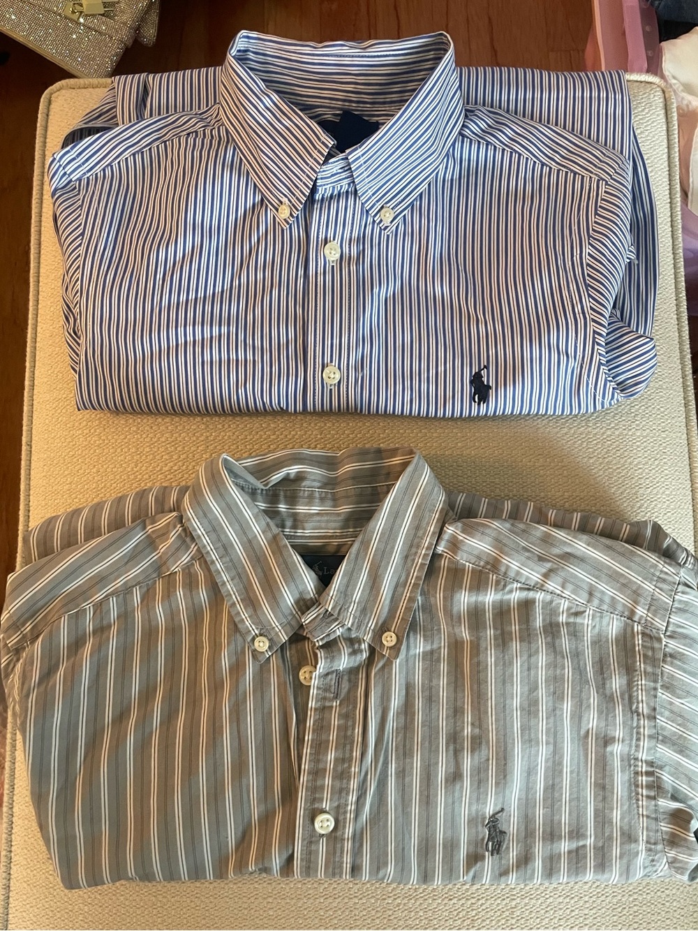 Ralph Lauren Boys size 10-12 Button-Down Shirts (Set of 2) EUC